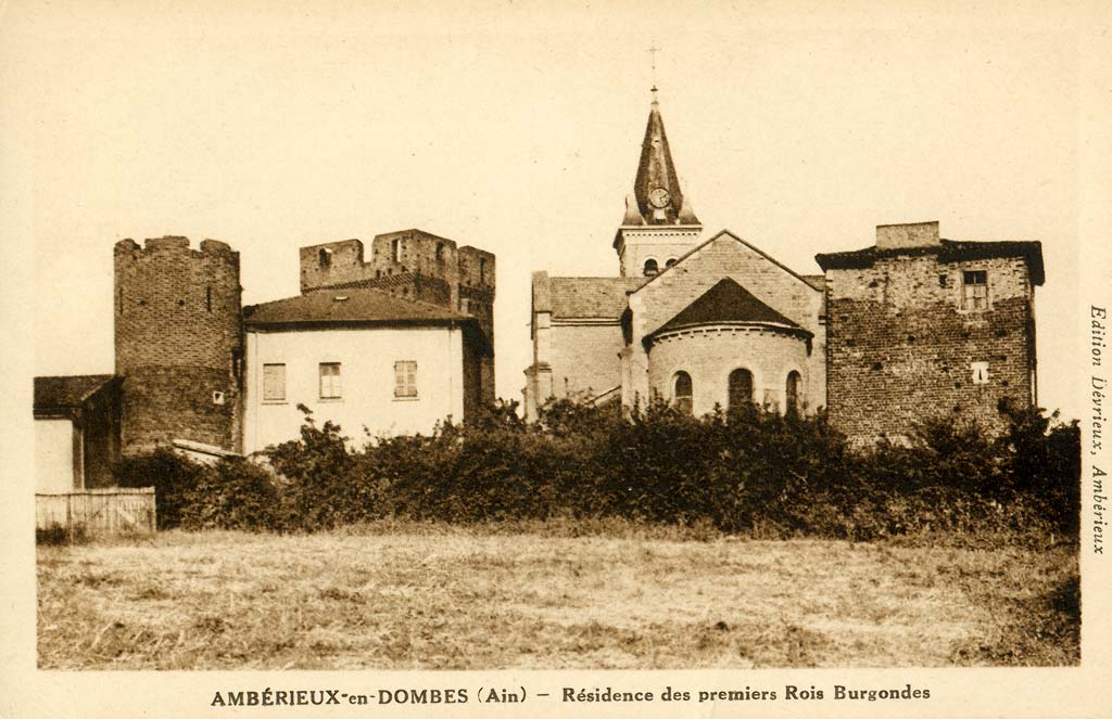 Résidence des premiers Rois Burgondes à Ambérieux en Dombes